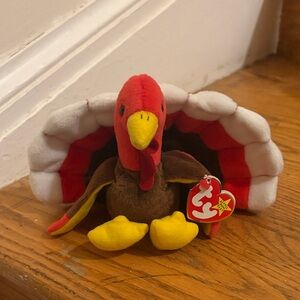 VINTAGE NWT! TY Beanie Baby – GOBBLES the Turkey